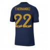 Herren Fußballbekleidung Frankreich Theo Hernandez #22 Heimtrikot WM 2022 Kurzarm